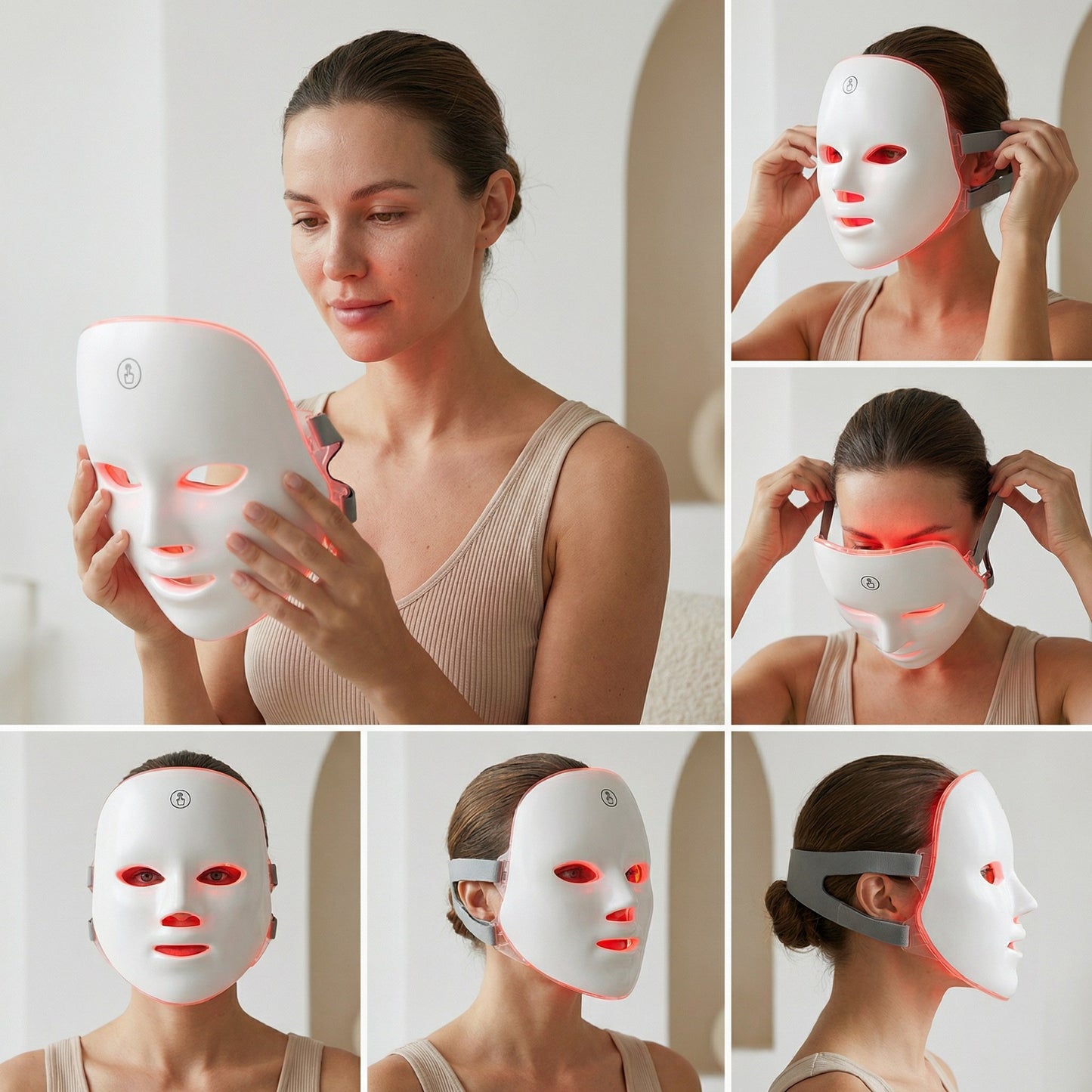 LumiPro Glow 7-mode LED Light Therapy Face Mask